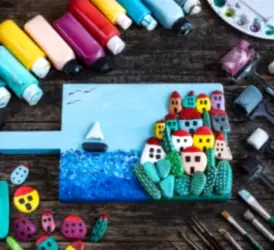 Taş Boyama Atölyesi